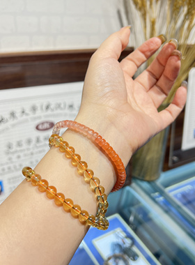 【秘境珠宝】天然南红玛瑙手串女渐变樱桃冰红手串