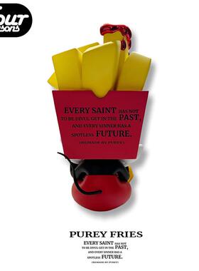 Purey.wr薯条米奇雕塑卡通玩偶