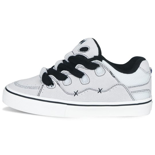 顽刻ollieskate面包鞋白色翻毛皮拼接秋冬BAKE男女国潮滑板鞋