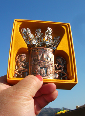 柬埔寨当地购买纪念品 摆盘 水果叉 多款 金属 CAMBODIA