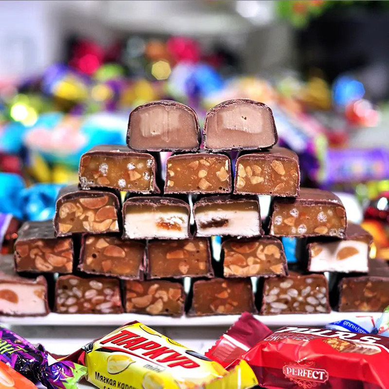 俄罗斯进口混合巧克力糖果夹心糖婚庆喜糖过年新年货散装圣诞礼盒,淘宝优惠券,粉丝福利购,淘宝优惠卷