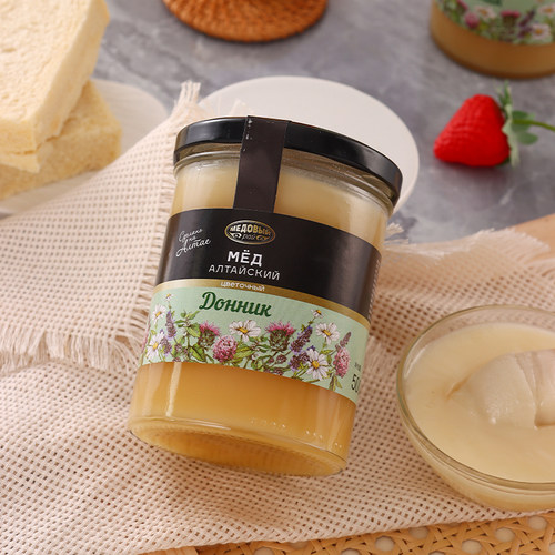 高山森林蜂蜜俄罗斯原装进口天然纯正宗阿尔泰结晶蜂蜜百花土蜂蜜 - 图0