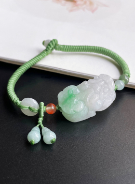 临池小满男女款天然翡翠玉国风