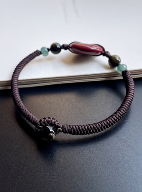 质感高档手绳男款纯手工编织