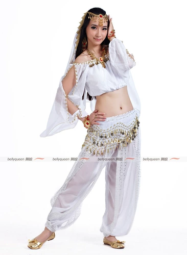 Бесплатная доставка набор танцев на животе Новая индийская танцевальная одежда Сервис Специальное предложение B+S Фонарь длинные рукава+яркие брюки