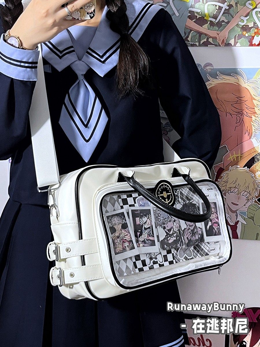 校供感制服包JK二次元女洛丽塔百搭单肩斜挎手提包大容量吧唧痛包,淘宝优惠券,粉丝福利购,淘宝优惠卷