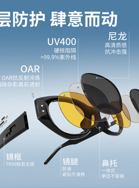 普莱斯墨镜24077丨免涂漆防过敏