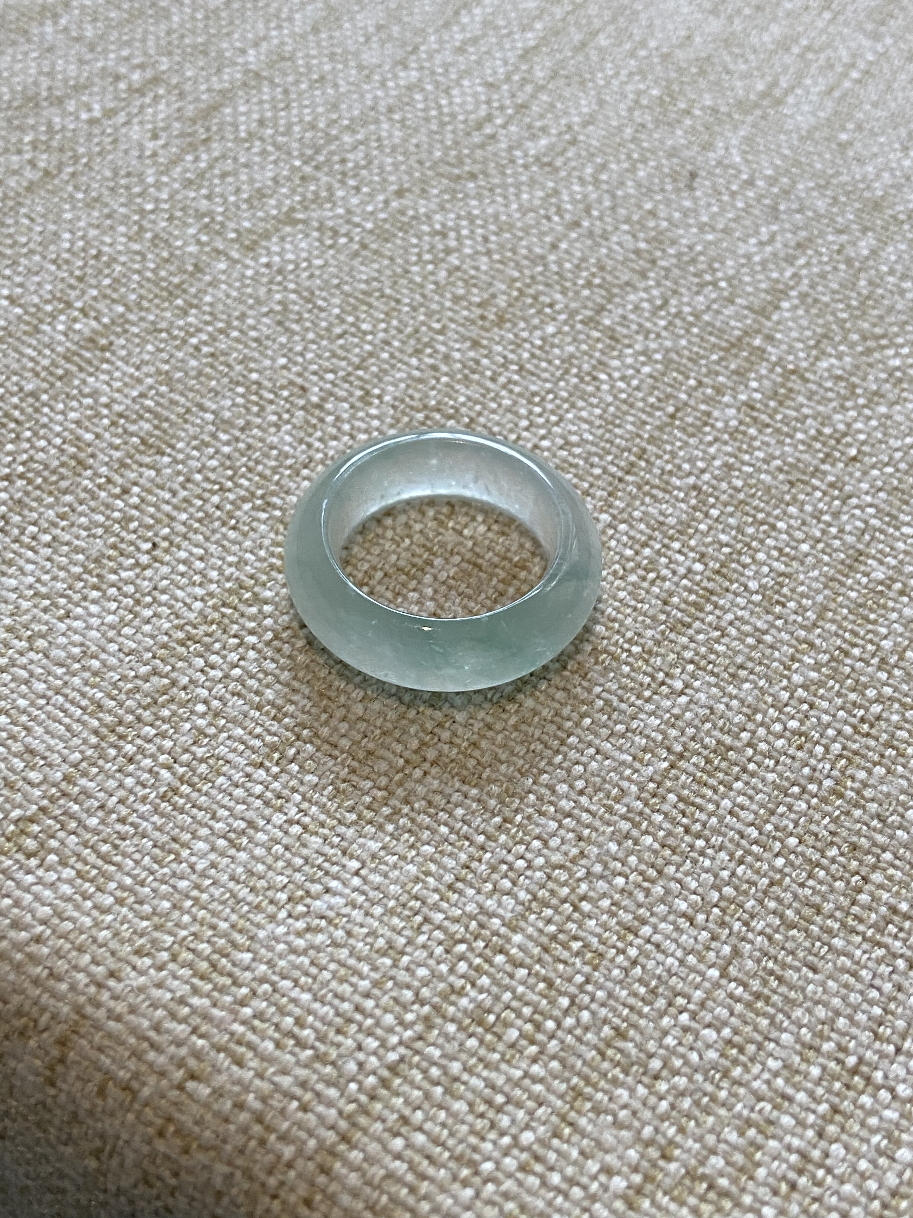 7号圈高冰晴di底翡翠指环 - 图3