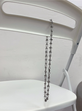 ins手工设计师款钛钢网红吊链