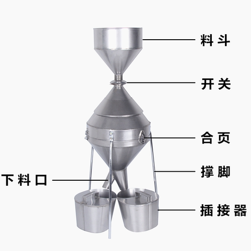 JFYZ-A-B-CⅡ钟鼎式分样器粮食稻谷玉米小麦谷物种子不锈钢分样器 - 图1