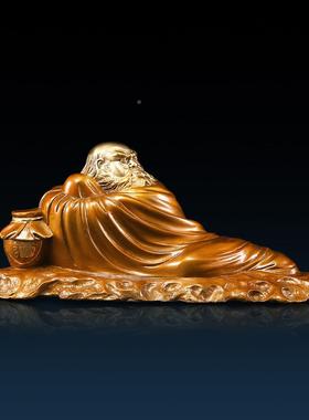 黄铜达摩师公佛像铜DS013 小工品艺品 装饰祖品家居办室摆设礼车