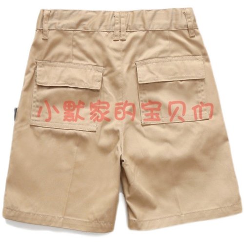 兰诗同款卡其男生拼贴式短裤校服夏装短裤 英伦风潮学院 DK8201b - 图3