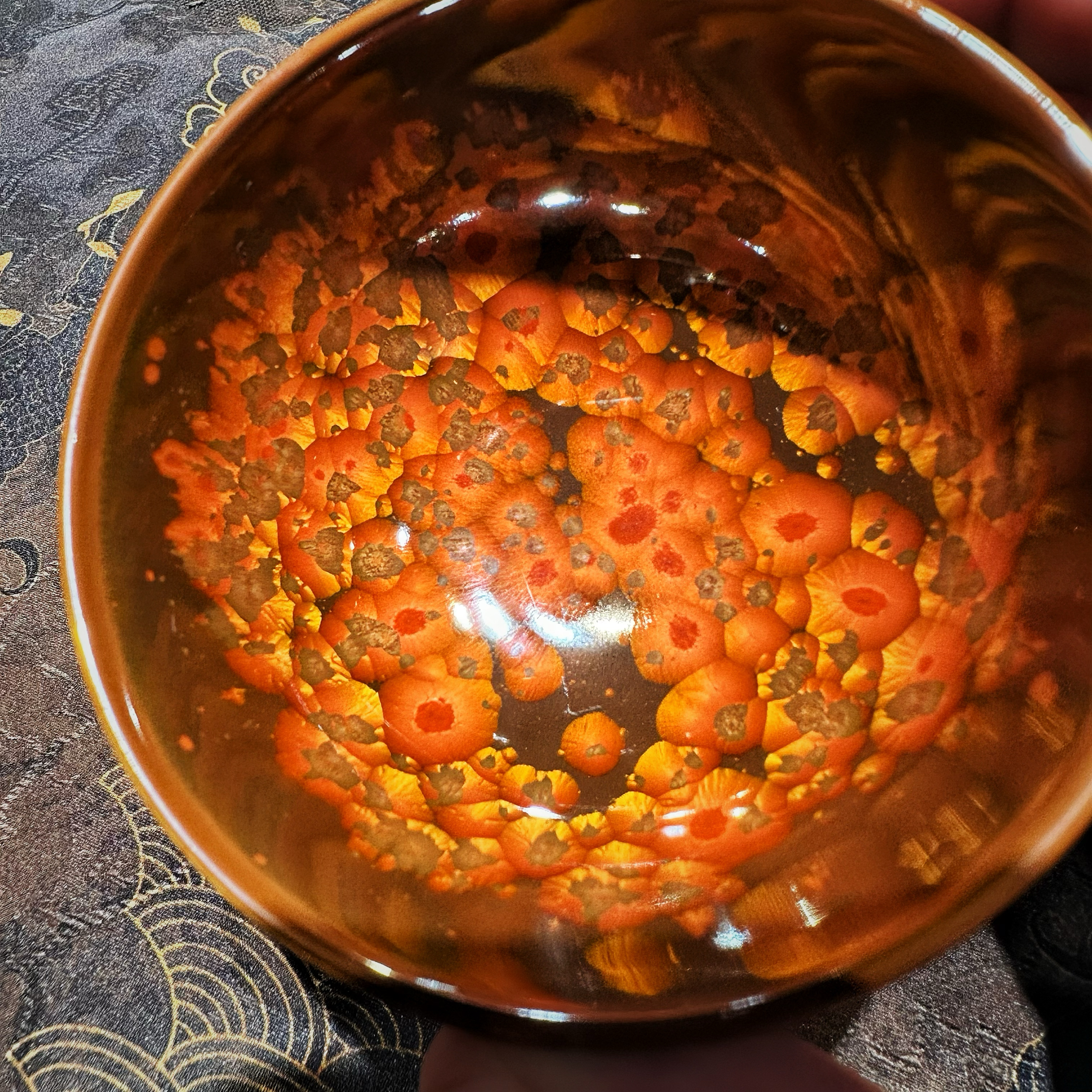 范泽锋朱鹮红钵型天目杯龙德堂主人杯 - 图0