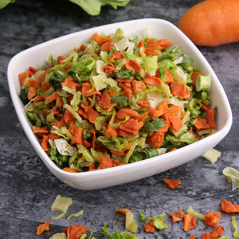混合蔬菜干包菜干胡萝卜干菜葱干脱水蔬菜方便面伴侣速食菜包无糖 - 图0