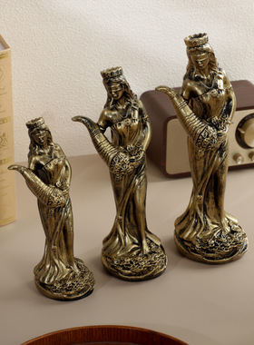 跨境希腊财富女神塑像开业礼品收银台办公室幸运装饰创意摆件