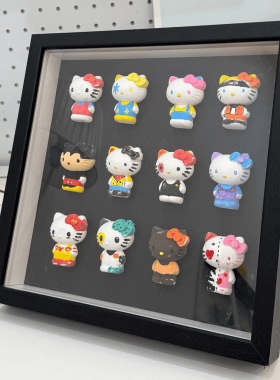 七夕节KT猫diy石膏娃娃相框手工diy自制材料包相框摆件个人用品