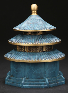 天坛铜香炉家用室内檀香沉香香炉茶道香道创意摆件家居香薰香炉