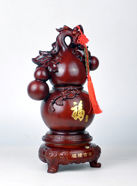 福禄吉祥葫芦摆件中式家居装饰品