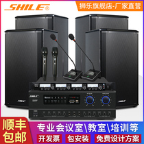 Lion Music SHILE Meeting Room Sound Suit Bluetooth Power Amplifier Wall-mounted Speaker Training Teaching AV108 BX108