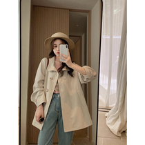 Lady Chestnut Mouse Lady Windcoat Jacket Woman Little Subsenior Sensation Short Casual Jacket