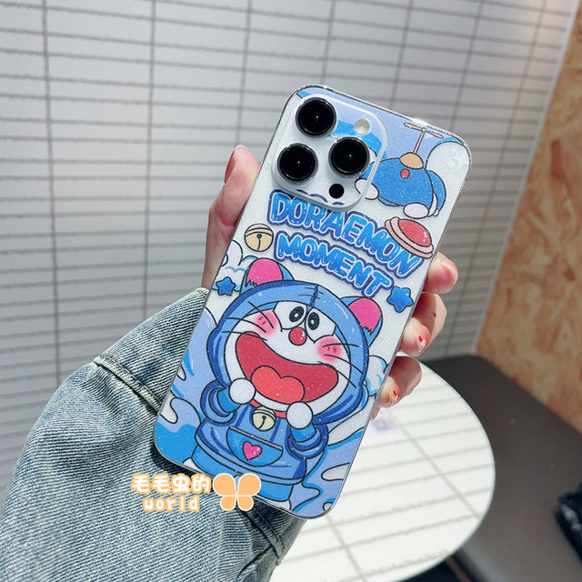 Glitter Transparent Apple Frosted Jingle Cat Back Film