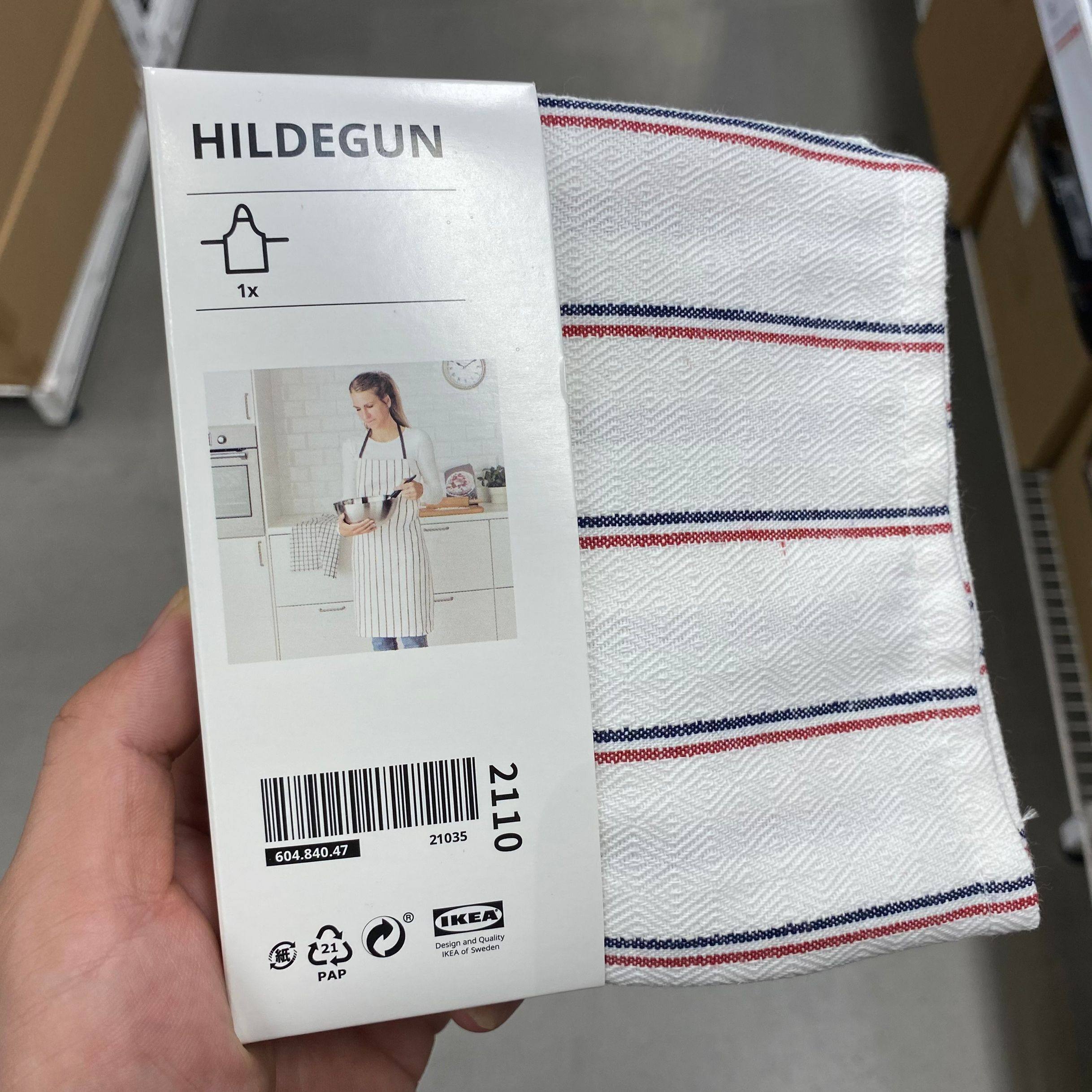 IKEA宜家希德根围裙家用厨房防护罩衣防油大人男女做饭工作服纯棉,淘宝优惠券,粉丝福利购,淘宝优惠卷