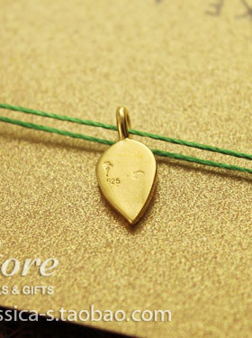 dogeared美国丝线925银项链叶子