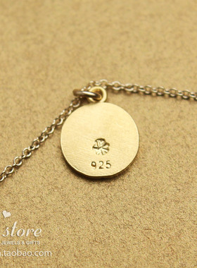 迷宫项链dogeared银镀金锁骨链