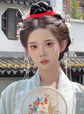 古风水滴形汉服饰品清平乐妆额贴