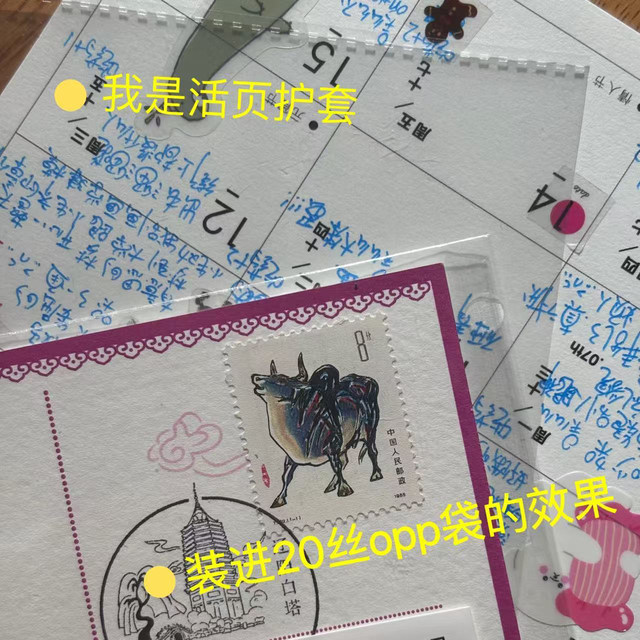 Wenyangzaisi loose leaf accessories-transparent corner stickers