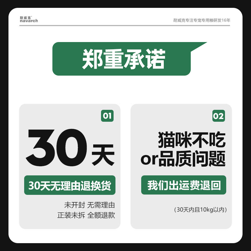 耐威克健康体态专用成年猫粮全价通用猫粮不吃包退5斤2.5kg猫主粮 - 图2