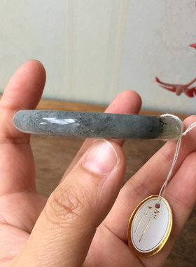 天然正品新疆和田玉点墨青花方镯