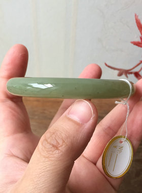 天然和田玉玉石手镯青黄口料圆条