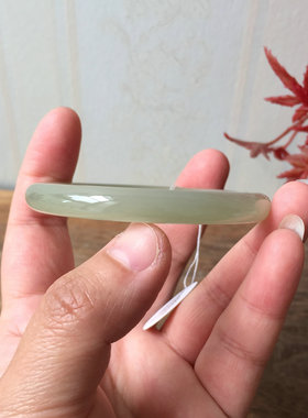 天然和田玉青海料青白玉手镯女款