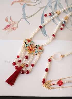 画卿颜合金仿珍珠圆珠链