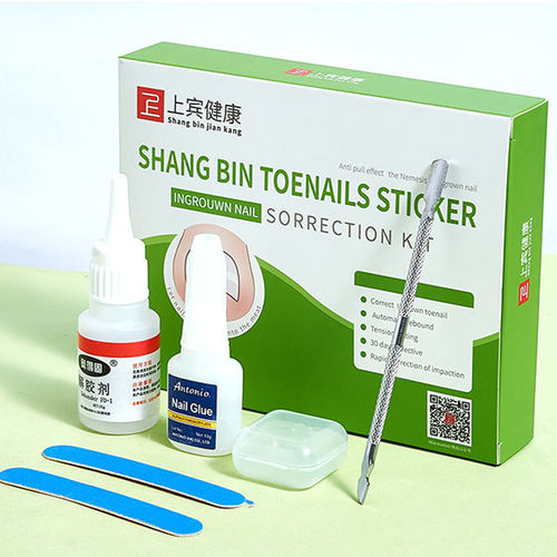 正甲贴脚趾甲卷嵌甲甲沟矫正器指甲长肉里专用修脚拉拉炎贴片神器 - 图1