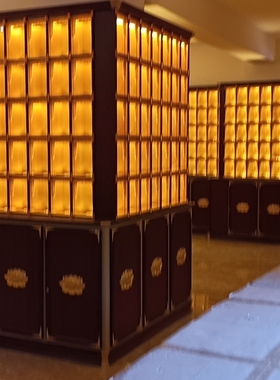 寺院地宫千佛灯小佛像财神观音万佛墙牌位架长生牌位道观祠堂佛龛
