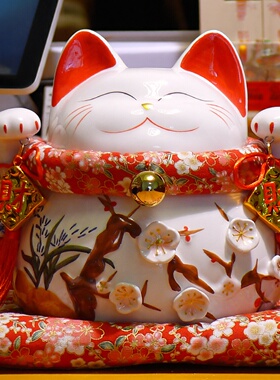 中式招财猫四季发财镇店旺铺乔迁