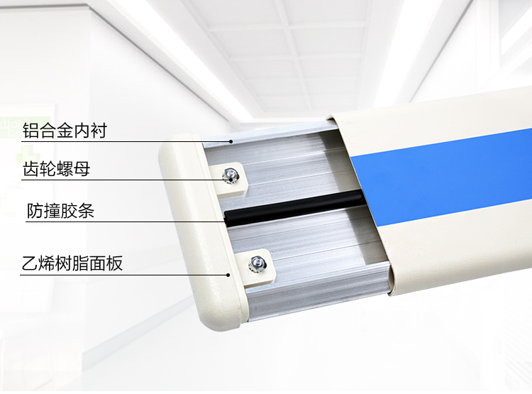 医院走廊防撞护墙板扶手踢脚线学校幼儿园防护板养老院走廊防撞带 - 图3