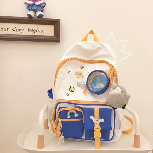 Ранец, японская сумка через плечо для школьников, свежий универсальный рюкзак, в корейском стиле, для средней школы