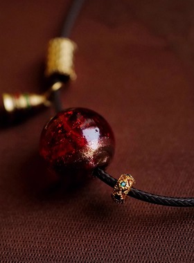 愿力星辰香灰琉璃小佛塔毛衣项链