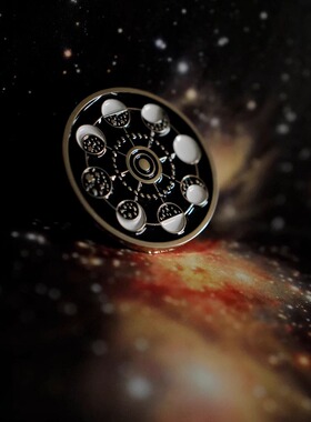 但愿人长久宇宙哲学月相徽章ins