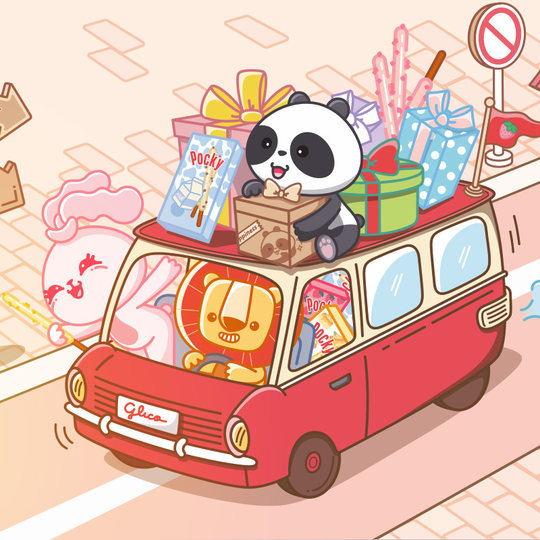 格力高百奇粒粒曲奇组合装35g*5盒