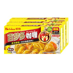 好侍咖喱百梦多（原味）3盒块状咖喱儿童咖喱家用调味料