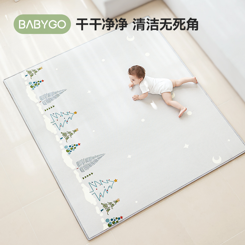 BABYGO宝宝整体爬行垫儿童地垫XPE爬爬垫家用加厚婴儿无毒无味 - 图1