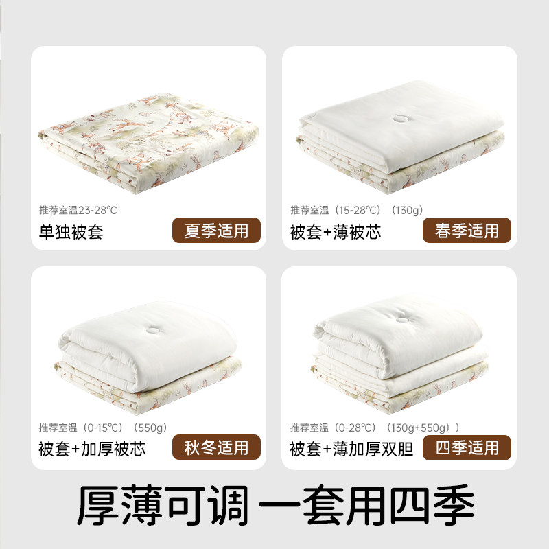 欧孕婴儿被子秋冬加厚宝宝专用蚕丝被儿童幼儿园恒温可拆洗冬被,淘宝优惠券,粉丝福利购,淘宝优惠卷