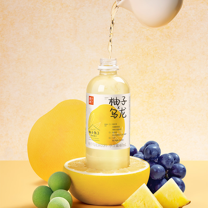 果子熟了果汁茶饮料梅子乌龙茶487mL*15瓶