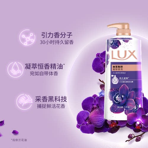 【明星同款】力士经典幽莲魅肤精油香氛沐浴露液滋养保湿留香任选 - 图1