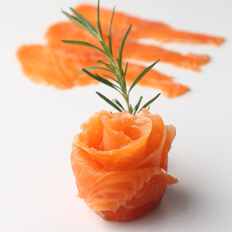 【3件85折】新日期 渔传播苹果木烟熏智利三文鱼切片熏制大西洋鲑,淘宝优惠券,粉丝福利购,淘宝优惠卷