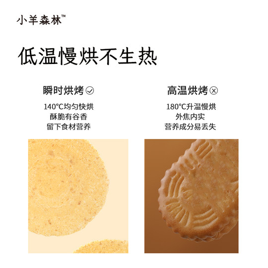 小羊森林铁棍山药枣香脆脆薄饼干小孩儿童健康营养零食宝宝即辅食